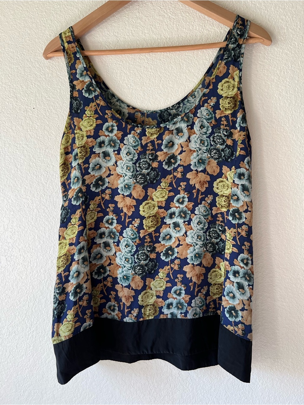 Vena Cava 100% Silk Floral Tank Blouse Top Size 2 XS/S